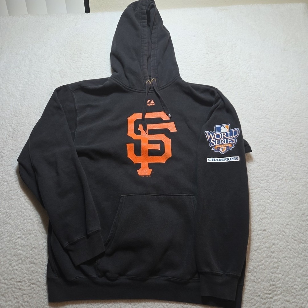 Majestic San Francisco Giants XL Hoodie Men's 2010 World Series Champions SF